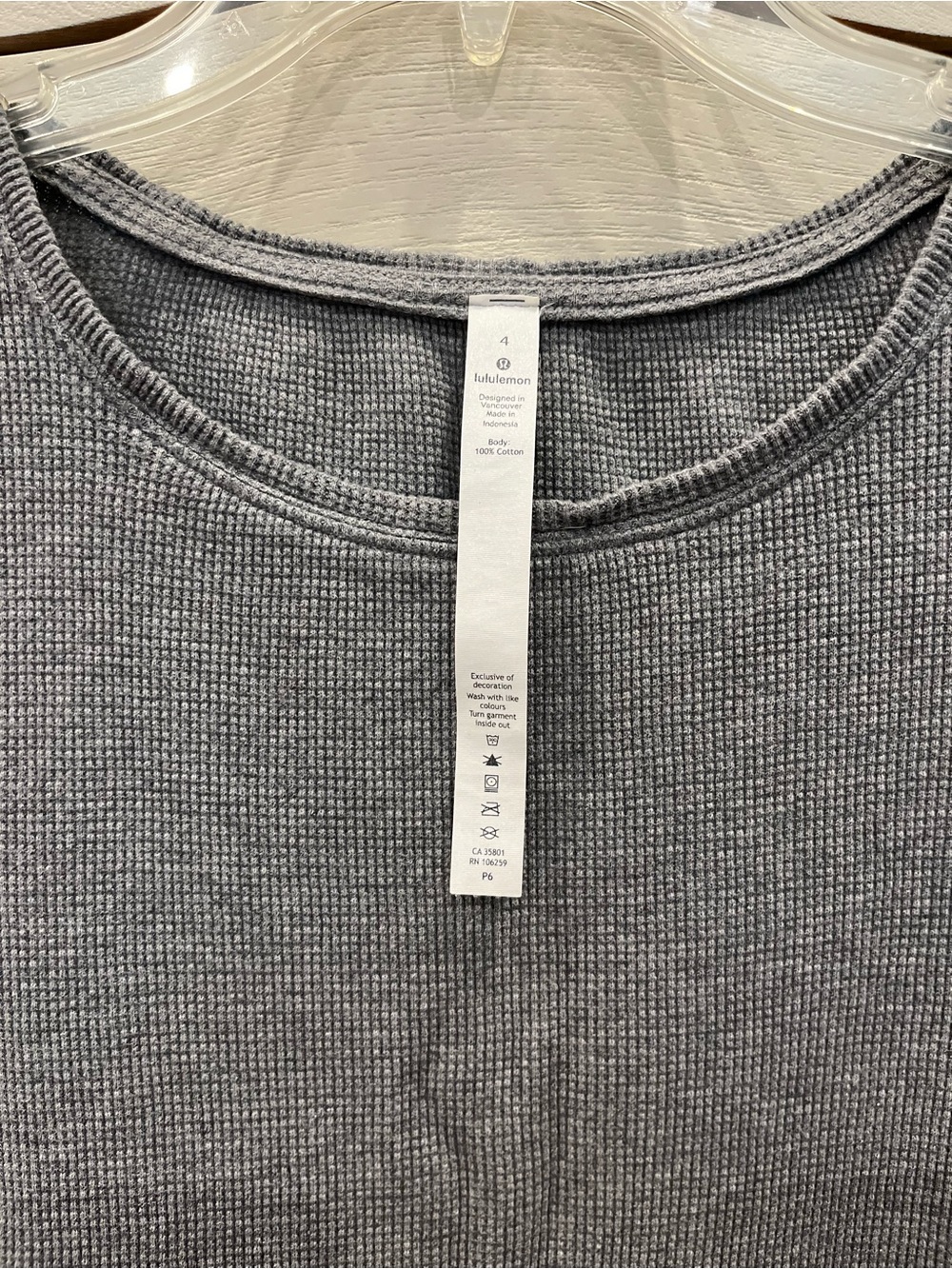 Lululemon Waffle Love Tee Size 4 - Picture 4 of 5